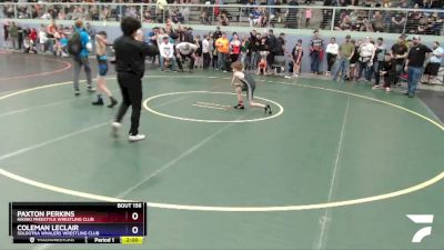 74 lbs Round 1 - Coleman LeClair, Soldotna Whalers Wrestling Club vs Paxton Perkins, Nikiski Freestyle Wrestling Club