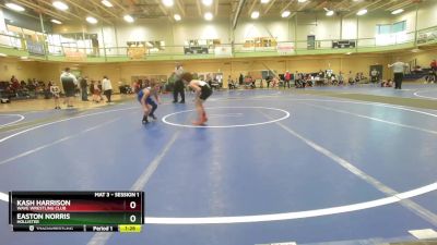 70 lbs Quarterfinal - Kash Harrison, Wave Wrestling Club vs Easton Norris, Hollister