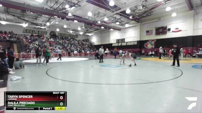 135 lbs Quarterfinal - Taryn Spencer, Lakeside vs Dalila Preciado, Long Beach Poly