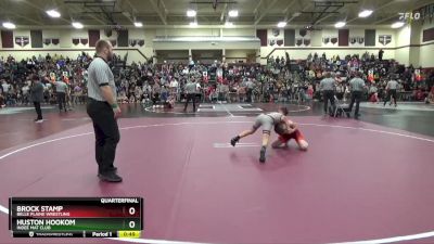 J-8 lbs Quarterfinal - Huston Hookom, Indee Mat Club vs Brock Stamp, Belle Plaine Wrestling