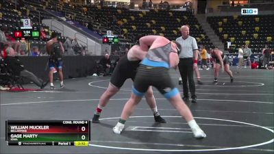 285 lbs Cons. Round 4 - Gage Marty, Iowa vs William Muckler, Bellarmine