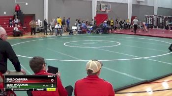 133 lbs Finals (2 Team) - Emilo Cabrera, Olivet College vs Seth Woolman, St Claire CC