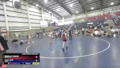 81 lbs Cross Bracket (8 Team) - Brielle Childs, Utah 2 vs Maci May, Idaho