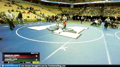 106 Class 3 lbs Cons. Round 1 - Eberson Perez, McDonald County vs Parker Lock, Helias Catholic