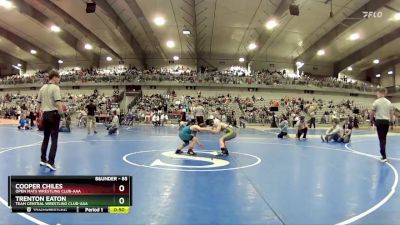 85 lbs 1st Place Match - Trenton Eaton, Team Central Wrestling Club-AAA vs Cooper Chiles, Open Mats Wrestling Club-AAA