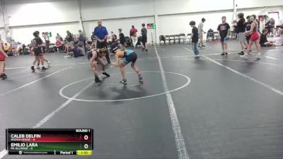 76 lbs Round 1 (8 Team) - Emilio Lara, PA Alliance vs Caleb Delfin, Rough House