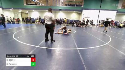 150 lbs Consi Of 32 #2 - Brandon Dean, NJ vs Cade Parent, GA