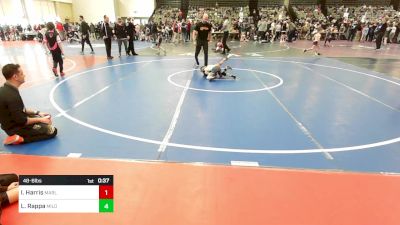 48-B lbs Round Of 32 - Issac Harris, Marlton Chiefs vs Logan Rappa, Milo Wrestling Club