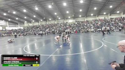 110 lbs Cons. Round 3 - Steven Strong, Champions Wrestling Club vs Zaiden Clark, Grantsville Wrestling Club