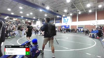 106 lbs Cons. Round 3 - ZACHARY LACEY, Durham vs Andrew Gomez, Porterville