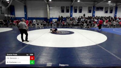 120 lbs Quarterfinal - Nate Garozzo, Lincoln-Sudbury vs Brayton Carbone, Shawsheen