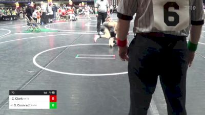 70 lbs Quarterfinal - Connor Clark, Hatboro Horsham vs Owen Coonradt, Parkland