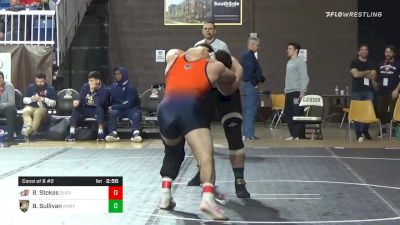 285 lbs Consolation - Brandon Stokes, Bucknell vs Ben Sullivan, Army