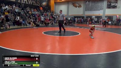 65 lbs Round 2 - Jack Kloser, Marion Wolves vs Cruz Lynn, Alburnett Mat Pack