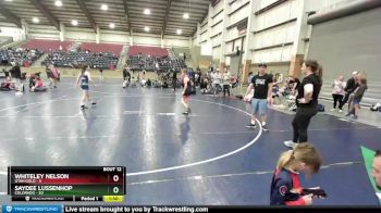 102 lbs Round 4 (6 Team) - Whiteley Nelson, Utah Gold vs Saydee Lussenhop, Colorado