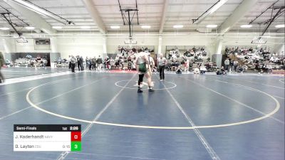 141 lbs Semifinal - Joshua Koderhandt, Navy vs Dylan Layton, Cleveland State