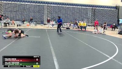 110 lbs Finals (8 Team) - Talon Heck, Terps East Coast Elite vs Talon Weaver, Team Donahoe - Black