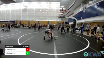 52 lbs Semifinal - Kamden Peters, Harrah Little League Wrestling vs Tyde Begley, Choctaw Ironman Youth Wrestling