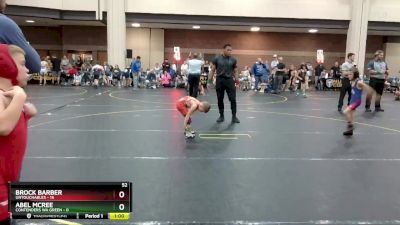 52 lbs Round 2 (8 Team) - Brock Barber, Untouchables vs Abel McRee, Contenders WA Green