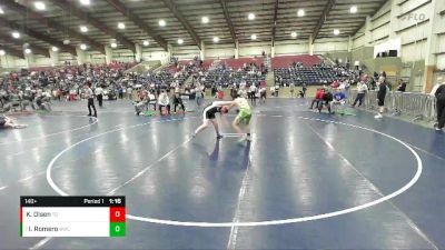 140+ Quarterfinal - Isai Romero, Bonneville Wrestling Club vs Kavrick Olsen, Total Domination