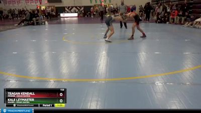 113 lbs Quarterfinal - Teagan Kendall, Prairie, Cedar Rapids vs Kale Leymaster, Xavier, Cedar Rapids