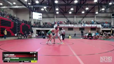 190 lbs Quarterfinal - Lane Kiser, Trinity (Louisville) vs James Stegman, St. Xavier