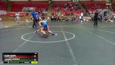 115 lbs Round 3 (4 Team) - Conner Whitely, Lake WC vs Aldin Short, Dayton Bandits