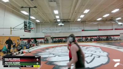 120-127 lbs Round 1 - Nalani Jordan, Powell Wrestling Club vs Peyton Scherf, Riverton USA Wrestling