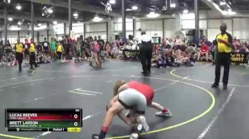 90 lbs Round 4 (6 Team) - Lucas Reeves, Steel Valley vs Brett Larson, Untouchables White