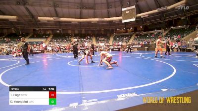 125 lbs Quarterfinal - Thunder Page, South Central Punisher Wrestling Club vs Dawson Youngblut, Immortal Athletics WC