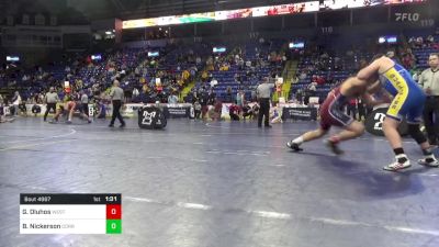 200 lbs Semifinal - Garrett Dluhos, Westmont Hilltop vs Brody Nickerson, Corry