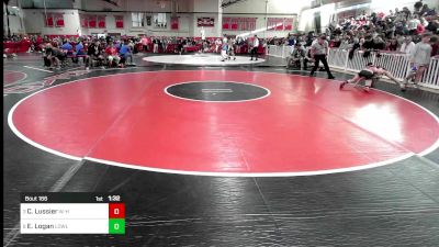 106 lbs Quarterfinal - Charlie Lussier, Whitman-Hanson vs Emmett Logan, Lowell