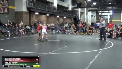 91 lbs Round 2 (4 Team) - Tinley Terry, Nebraska Wrestling Academy vs Gianna Halsted, Grand View Wrestling Club