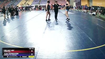 155 lbs Round 2 - Melany Vry, Grand View vs Alex Hofrichter, University Of Dubuque