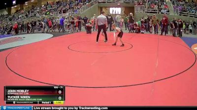 71 lbs Champ. Round 1 - John Mobley, Scappoose Mat Club vs Tucker Wiken, Milwaukie Youth Wrestling Club