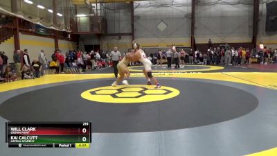 215 lbs Cons. Round 7 - Kai Calcutt, Loyola Academy vs Will Clark, Crown Point