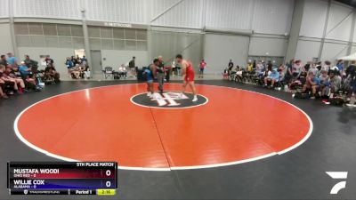 285 lbs Placement Matches (8 Team) - Mustafa Woodi, Ohio Red vs Willie Cox, Alabama