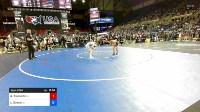 106 lbs Cons 16 #2 - Alex Esposito, New Jersey vs Luke Green, Ohio