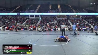 80 lbs Champ. Round 1 - Avery Hundley, Jackson CO vs Margaret Earnest, Jayhawk Wrestling Club