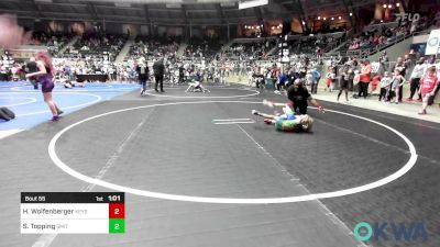 49 lbs Quarterfinal - Hagan Wolfenberger, Keystone Wrestling Club vs Stetson Topping, Smith Wrestling Academy