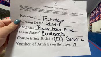 Power House Elite Wildcats - Bombshells [L2 Senior - D2 - Small] 2021 Varsity All Star Winter Virtual Competition Series: Event IV
