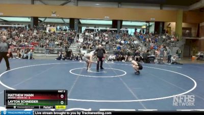 144 lbs Semifinals (8 Team) - Layton Schneider, Edmond North vs Matthew Mann, Broken Arrow Hs