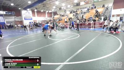 220 lbs Quarterfinal - Makoa McCreadie, Woodbridge vs Caine Elroy, Fountain Valley