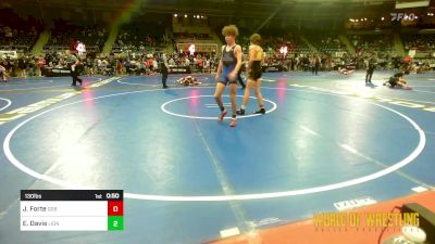 130 lbs Consi Of 8 #2 - Jason Forte, GGB Ohio vs Elijah Davis, Lions Wrestling Academy