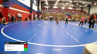 58 lbs Rr Rnd 2 - Parker Bayliss, Wagoner Takedown Club vs Lincoln Evans, Hilldale Youth Wrestling Club