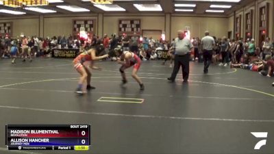 110 lbs Round 1 - Madison Blumenthal, Revolution vs Allison Hancher, Journey Men