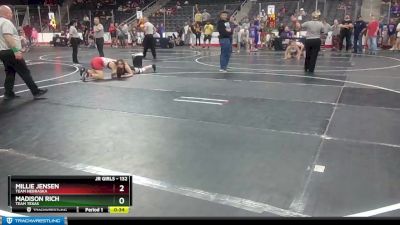 132 lbs Cons. Round 3 - Millie Jensen, Team Nebraska vs Madison Rich, Team Texas