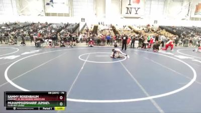 75 lbs Quarterfinal - Sammy Rosenbaum, Fairport Jr. Red Raiders Wrestling vs Muhammadsharif Jumaev, Club Not Listed