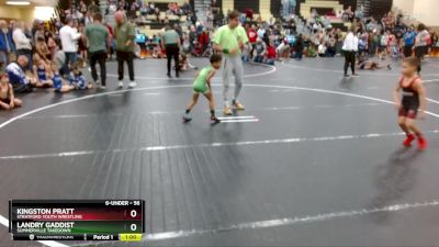 56 lbs Round 4 - Kingston Pratt, Stratford Youth Wrestling vs Landry Gaddist, Summerville Takedown