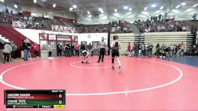 83-90 lbs Cons. Round 3 - Jakobe Baker, Western Wrestling Club vs Chase Tate, North Husky Elite